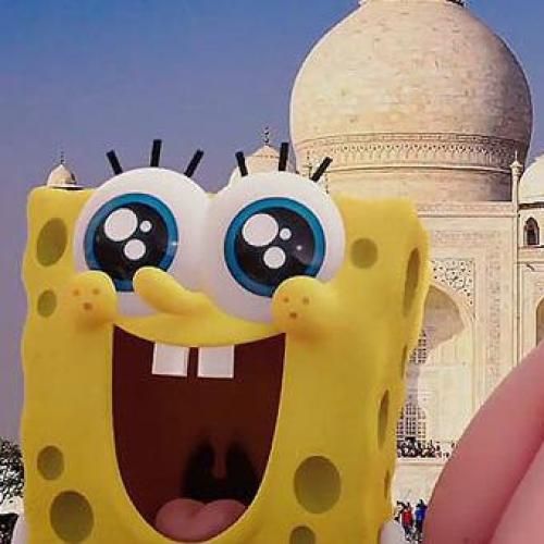 دانلود آهنگ بیا بریم اون سر دنیا دوتایی باشیمو دوتا رویا با صدای باب اسفنجی 